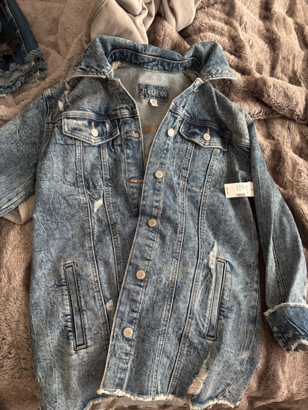 Maurices Light Wash Denim Jacket